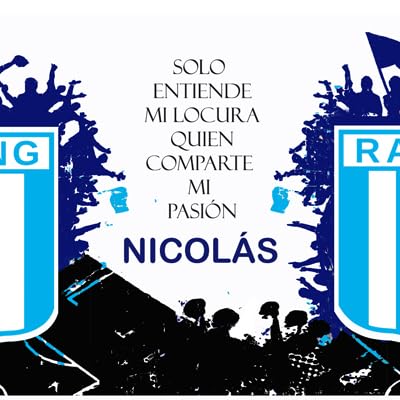 Taza de cerámica de boca personalizada con nombre, regalos para fanáticos del futbol todos los equipos 325 ml para café, té, apta para microondas y lavavajillas (Boca)