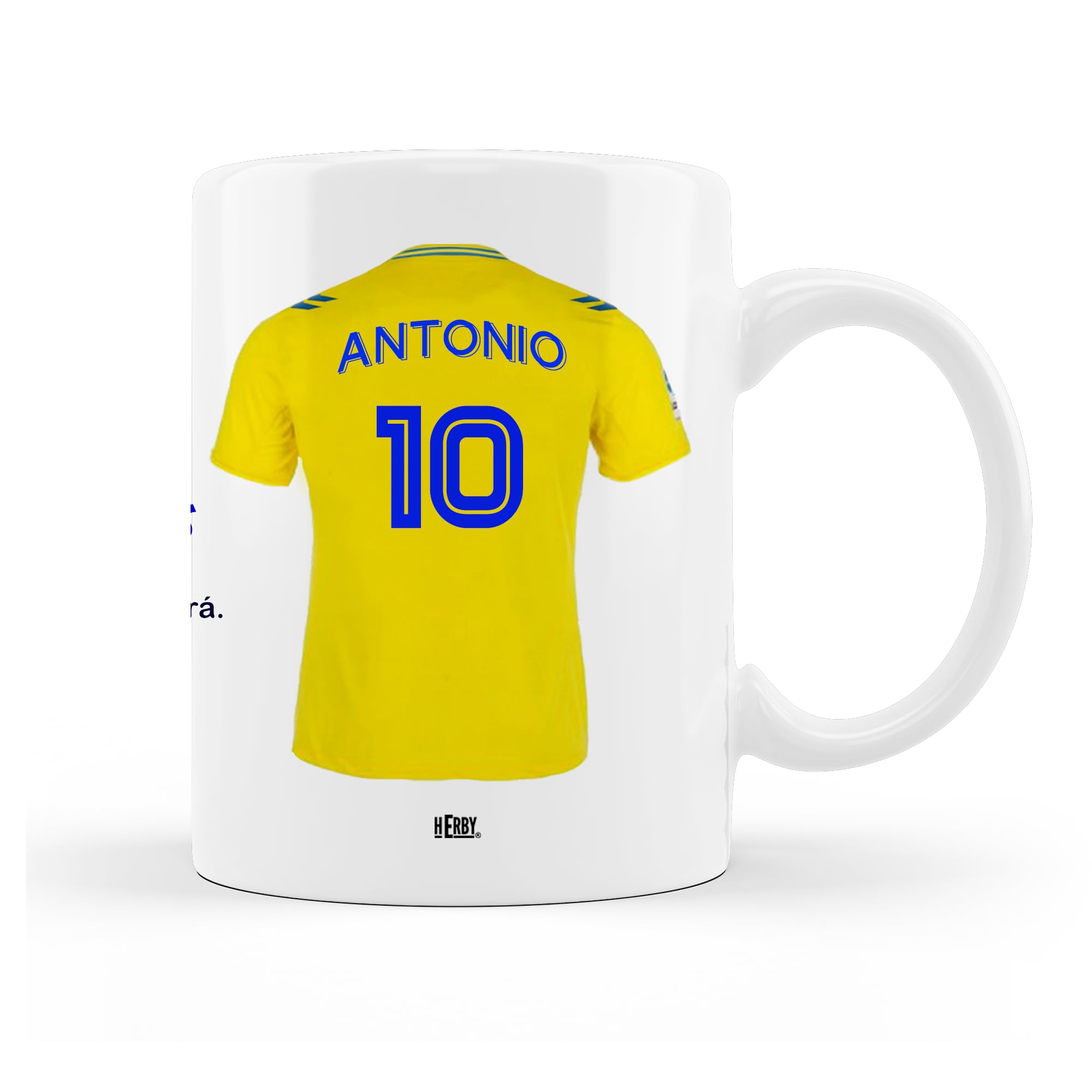 Taza Alavés Cerámica Personalizada Diseño Camiseta 325 Ml Regalo Ideal Para Aficionados Detalle Único Día Del Padre Cumpleaños Fanáticos Futbol Resistente Lavavajillas Microondas (Alavéscerámica)