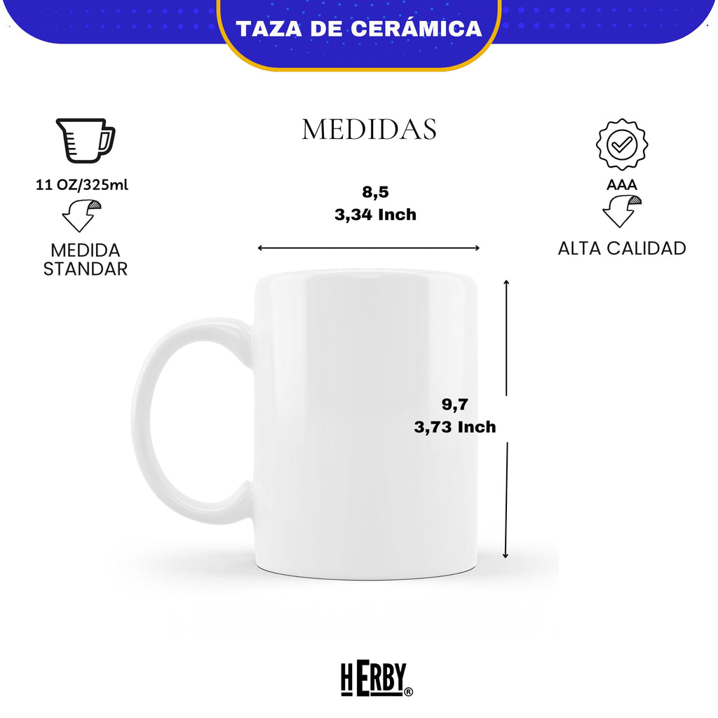 Taza del Almería personalizada con nombre y número más llavero del Almería caja de regalos del Almería taza de cerámica para te café o chocolate de 325 ml regalos para fanáticos del futbol(Almeríax2c)