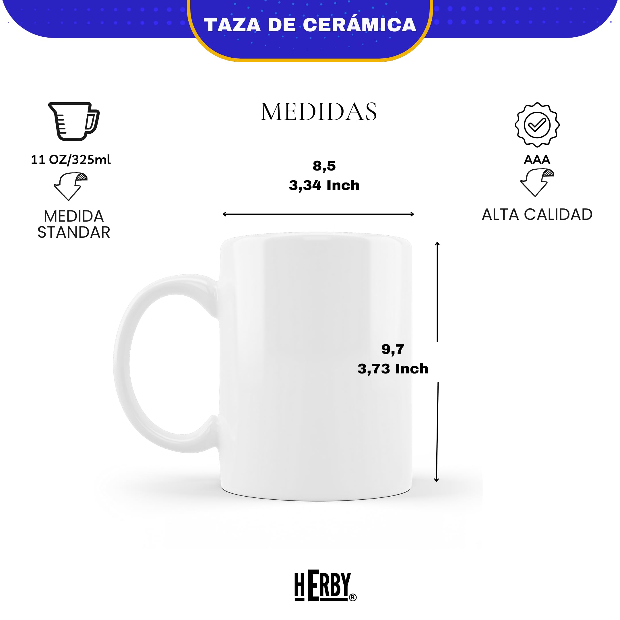 Taza Alavés Cerámica Personalizada Diseño Camiseta 325 Ml Regalo Ideal Para Aficionados Detalle Único Día Del Padre Cumpleaños Fanáticos Futbol Resistente Lavavajillas Microondas (Alavéscerámica)