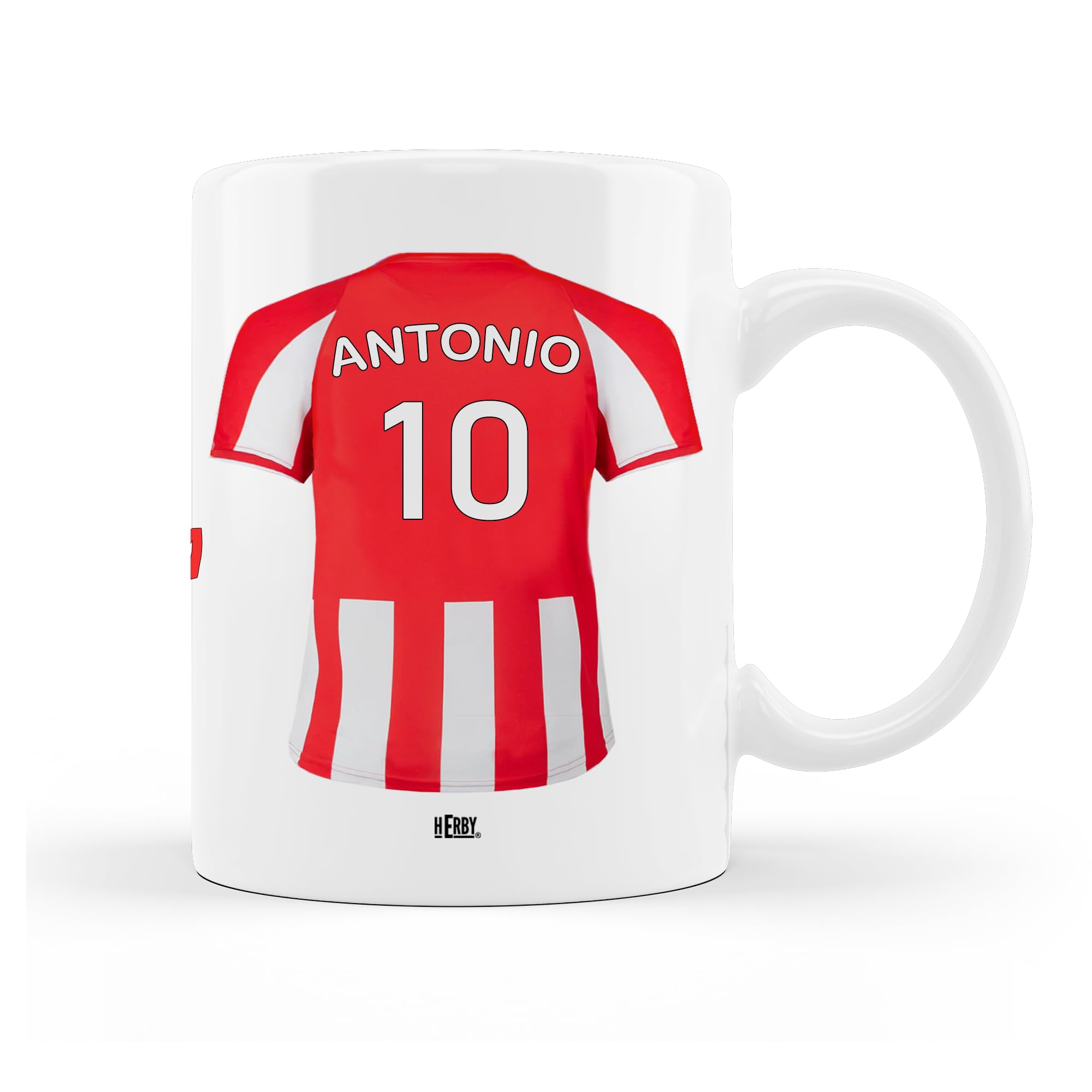 Taza Alavés Cerámica Personalizada Diseño Camiseta 325 Ml Regalo Ideal Para Aficionados Detalle Único Día Del Padre Cumpleaños Fanáticos Futbol Resistente Lavavajillas Microondas (Alavéscerámica)