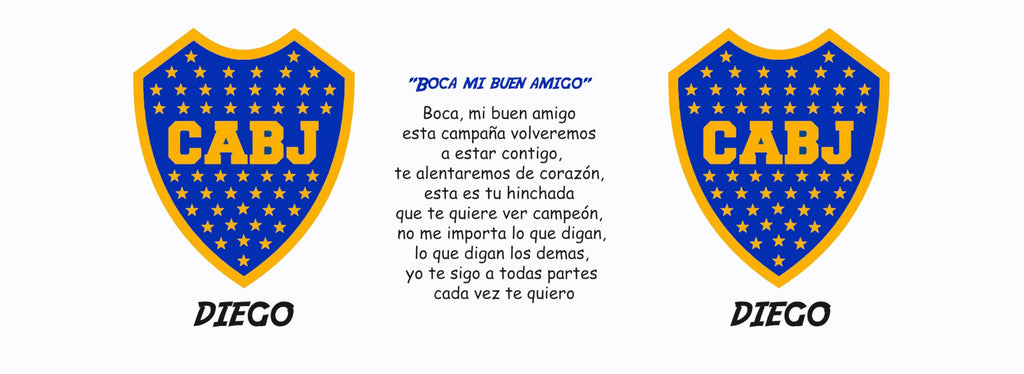 Taza de cerámica de boca personalizada con nombre, regalos para fanáticos del futbol todos los equipos 325 ml para café, té, apta para microondas y lavavajillas (Boca)