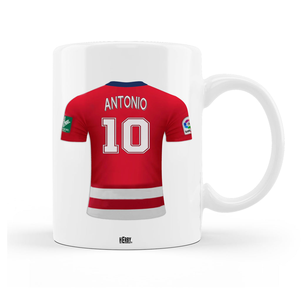 Taza Alavés Cerámica Personalizada Diseño Camiseta 325 Ml Regalo Ideal Para Aficionados Detalle Único Día Del Padre Cumpleaños Fanáticos Futbol Resistente Lavavajillas Microondas (Alavéscerámica)