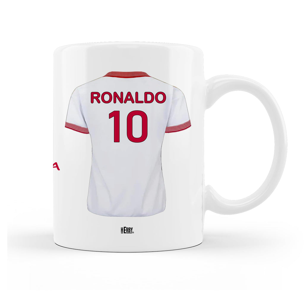 Taza Alavés Cerámica Personalizada Diseño Camiseta 325 Ml Regalo Ideal Para Aficionados Detalle Único Día Del Padre Cumpleaños Fanáticos Futbol Resistente Lavavajillas Microondas (Alavéscerámica)