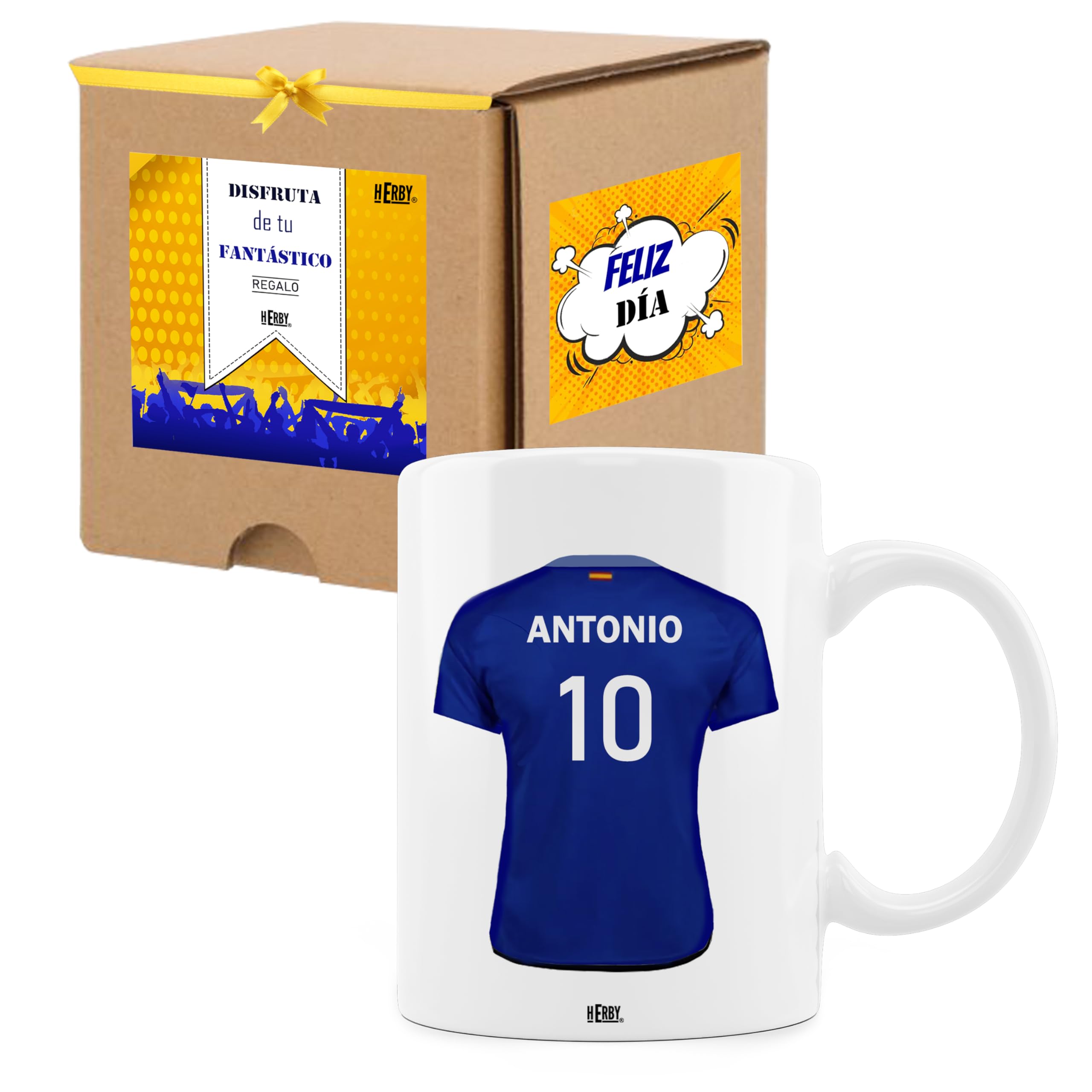 Taza Alavés Cerámica Personalizada Diseño Camiseta 325 Ml Regalo Ideal Para Aficionados Detalle Único Día Del Padre Cumpleaños Fanáticos Futbol Resistente Lavavajillas Microondas (Alavéscerámica)