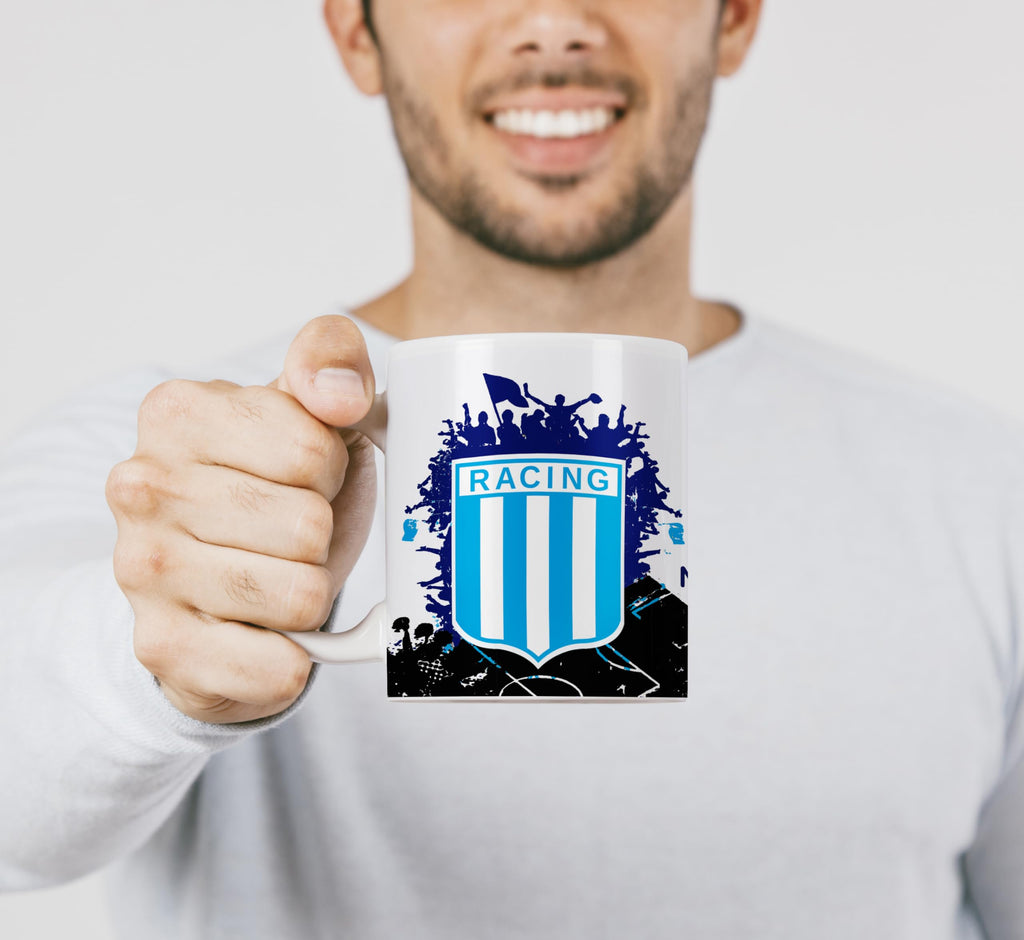 Taza de cerámica de boca personalizada con nombre, regalos para fanáticos del futbol todos los equipos 325 ml para café, té, apta para microondas y lavavajillas (Boca)