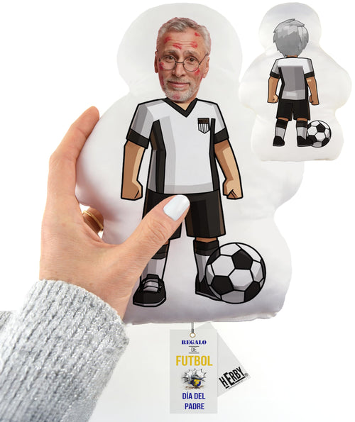 HERBY Cojín del Madrid Personalizable Futbolista con Foto Nombre Número Suave y Mullido Regalo Original Aficionados Niños Adultos Fans Fútbol Día Padre Cumpleaños Equipo Favorito Decoración (ALAVÉS)