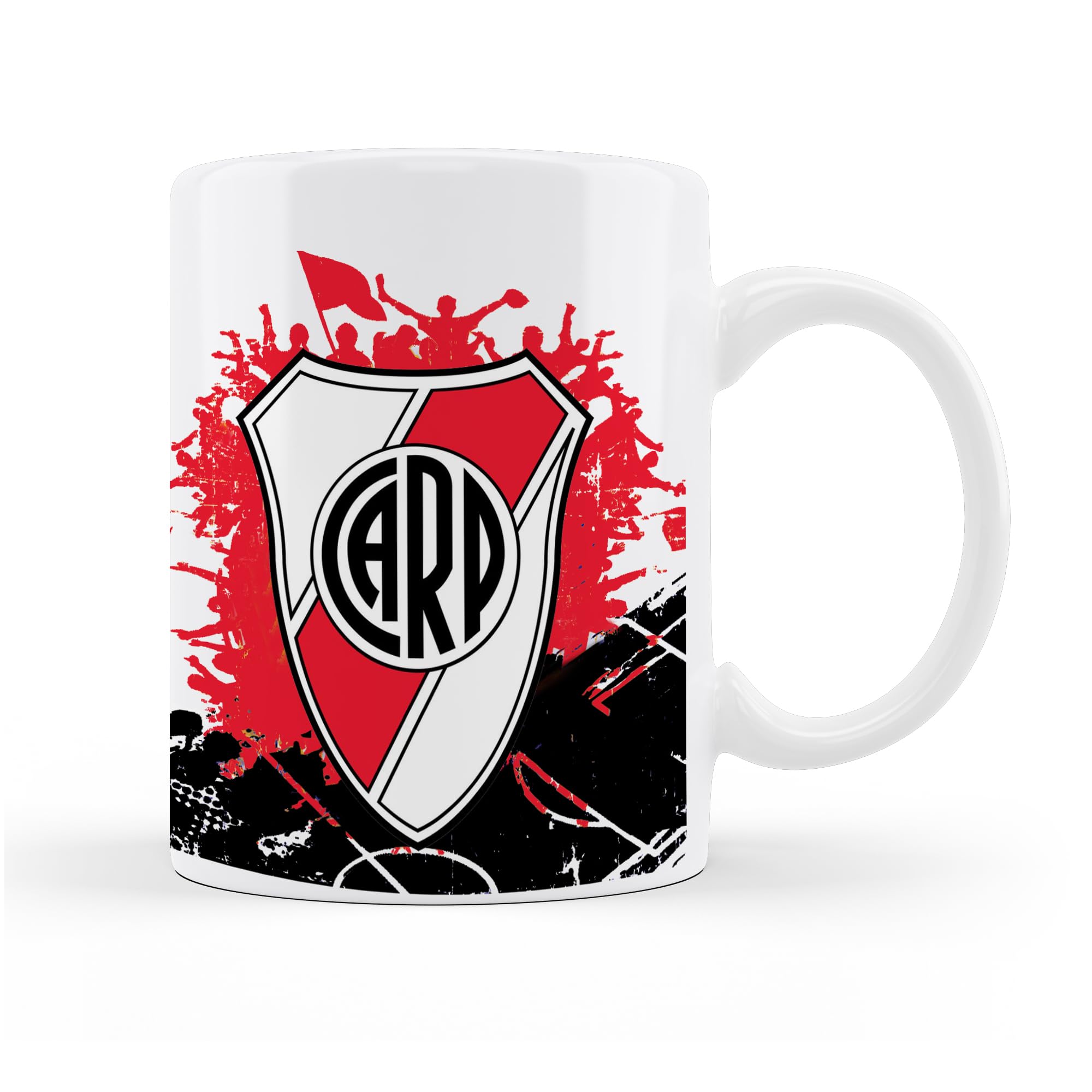 Taza de cerámica de boca personalizada con nombre, regalos para fanáticos del futbol todos los equipos 325 ml para café, té, apta para microondas y lavavajillas (Boca)