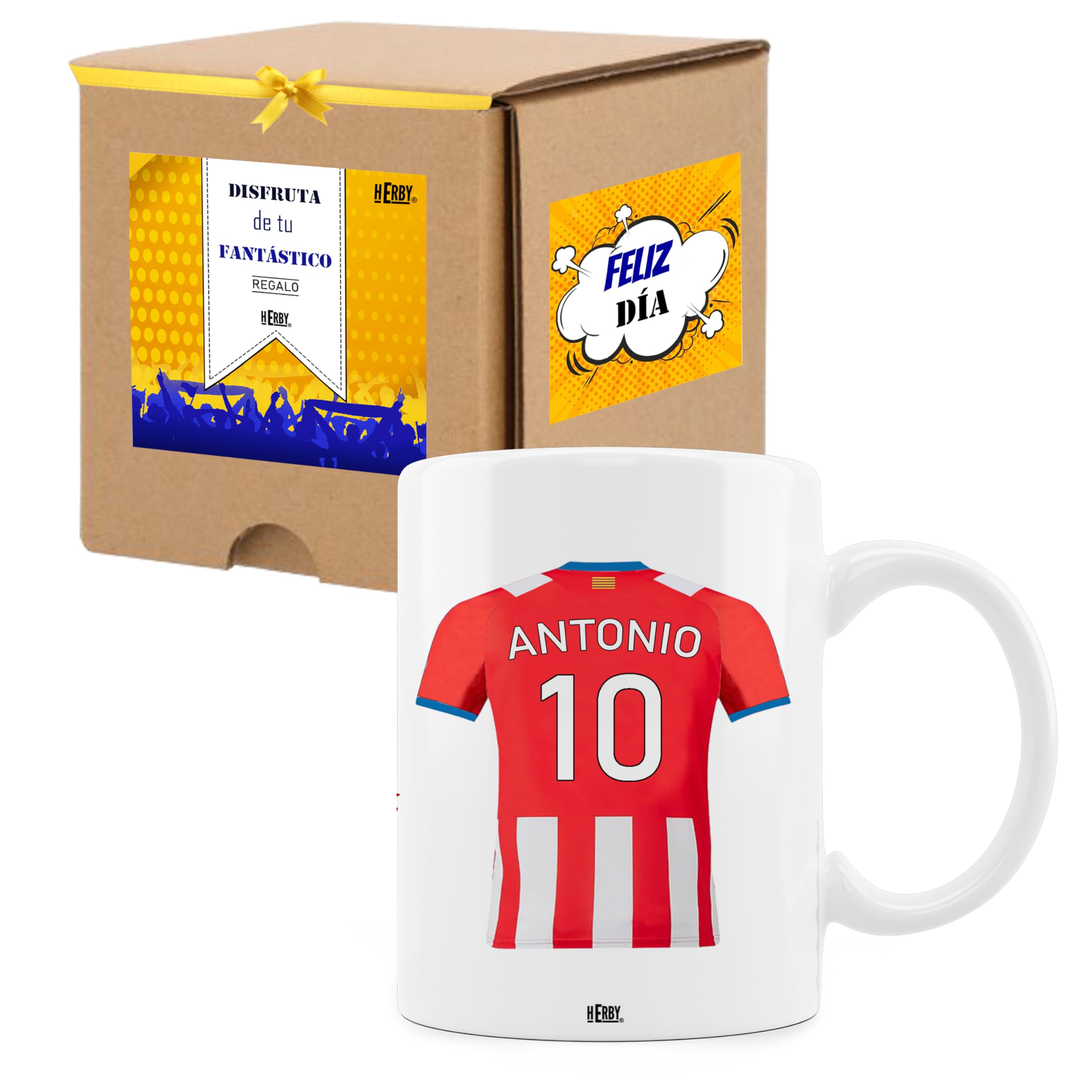 Taza Alavés Cerámica Personalizada Diseño Camiseta 325 Ml Regalo Ideal Para Aficionados Detalle Único Día Del Padre Cumpleaños Fanáticos Futbol Resistente Lavavajillas Microondas (Alavéscerámica)