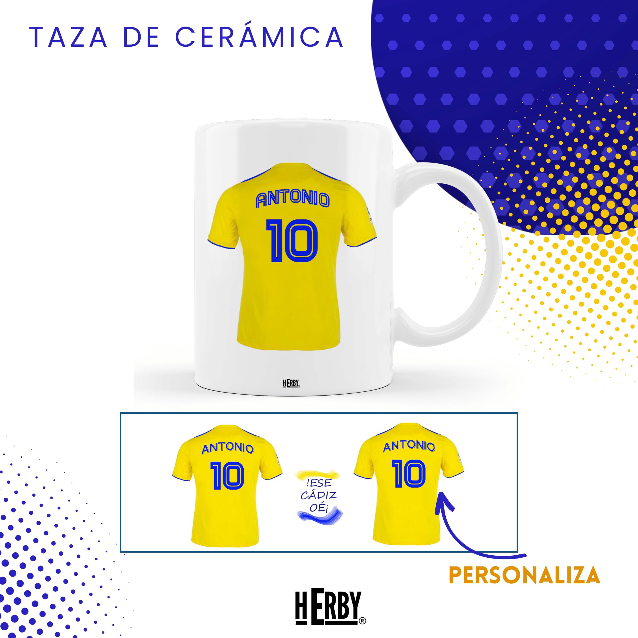 Taza Alavés Cerámica Personalizada Diseño Camiseta 325 Ml Regalo Ideal Para Aficionados Detalle Único Día Del Padre Cumpleaños Fanáticos Futbol Resistente Lavavajillas Microondas (Alavéscerámica)