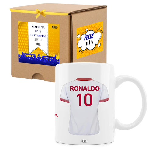Taza Alavés Cerámica Personalizada Diseño Camiseta 325 Ml Regalo Ideal Para Aficionados Detalle Único Día Del Padre Cumpleaños Fanáticos Futbol Resistente Lavavajillas Microondas (Alavéscerámica)