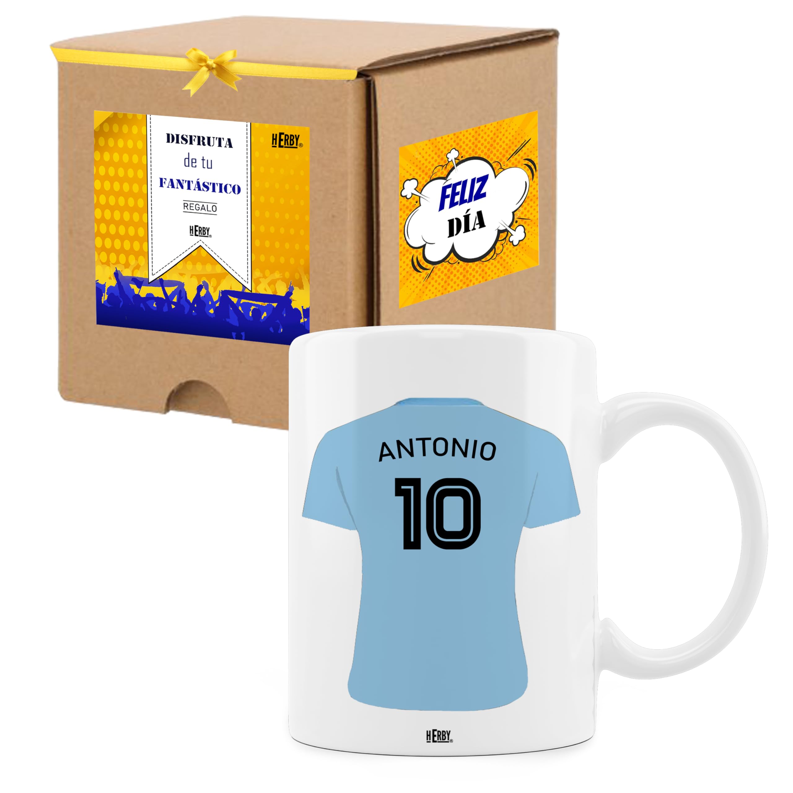 Taza Alavés Cerámica Personalizada Diseño Camiseta 325 Ml Regalo Ideal Para Aficionados Detalle Único Día Del Padre Cumpleaños Fanáticos Futbol Resistente Lavavajillas Microondas (Alavéscerámica)