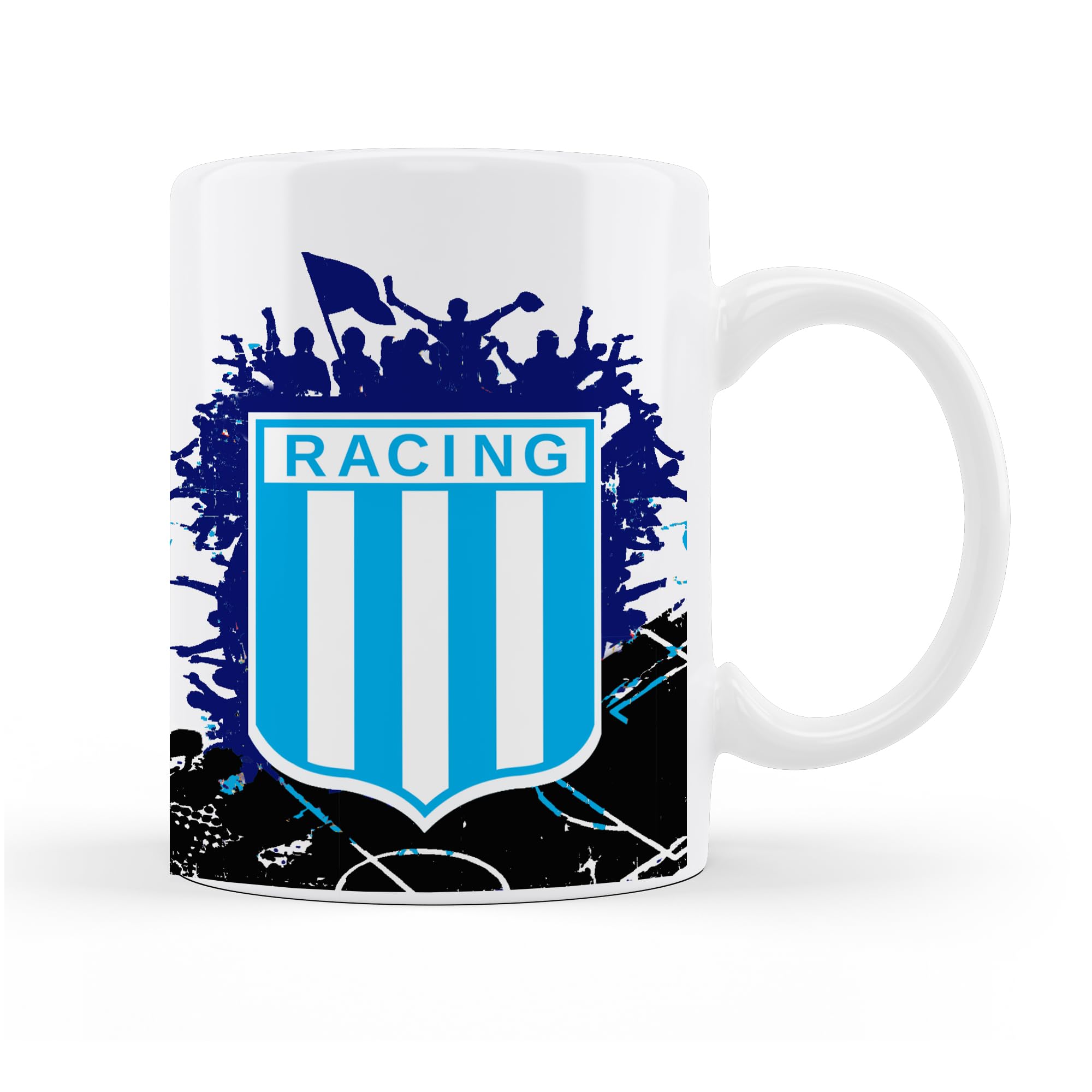 Taza de cerámica de boca personalizada con nombre, regalos para fanáticos del futbol todos los equipos 325 ml para café, té, apta para microondas y lavavajillas (Boca)